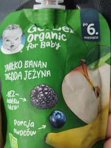 Gerber organic jabłko-banan-jagoda-jeżyna tubka 80g