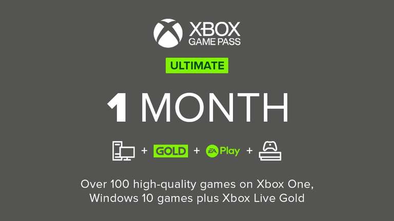 Xbox Game Pass Ultimate - 1 Month EU XBOX One / Series X|S / Windows 10 CD Key (NON-STACKABLE, bez VPN)