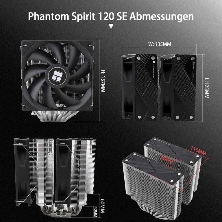 Chłodzenie CPU Thermalright Phantom Spirit 120 (Promocja dla członków Amazon Prime)