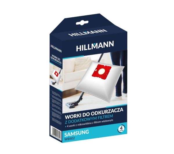 Worki do odkurzacza z dodatkowym filtrem Hillmann WBS02