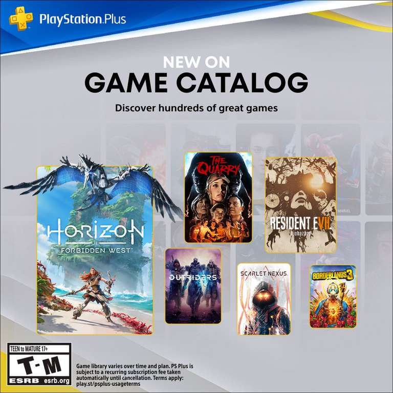 PS Plus Extra e Deluxe Fevereiro 2023: Horizon Forbidden West, Scarlet  Nexus, RE7, Borderlands 3 e mais - PSX Brasil