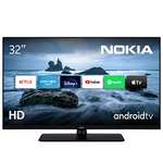 Telewizor Nokia 32" (80 cm) HD Smart Android TV (HDR10, DVB-C/S2/T2, Netflix, Prime Video, Disney+) - HN32GV310-2023 | Amazon | 154,68€