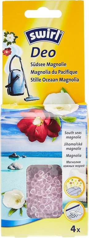 Swirl, 4 x dezodorant, perły do odkurzaczy workowych i bezworkowych, South Pacific Magnolia