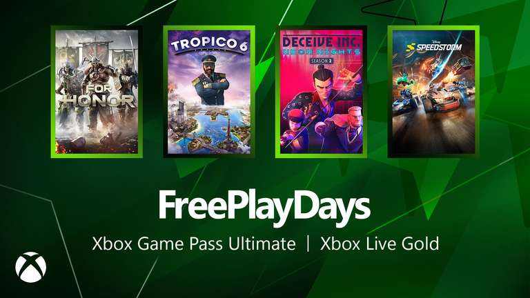 Xbox Free Play Days - Deceive Inc, Disney Speedstorm, FOR HONOR Standard Edition i Tropico 6 dla GOLD / GPU @ Xbox One