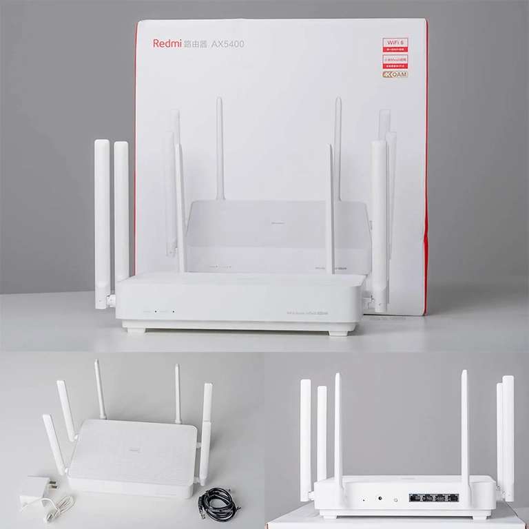 Router mesh Xiaomi Redmi AX5400 (Wi-Fi 6, 4K QAM, 6 anten) | Wysyłka z CN | $58.88 @ Aliexpress