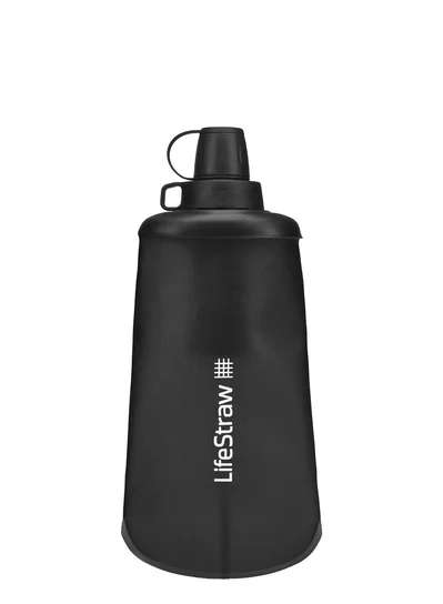 LifeStraw Peak Squeeze, Filtr do wody z miękką butelką 650ml, Dark Gray