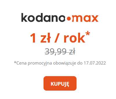 Program Kodano MAX za 1zł (darmowa dostawa od 30zł, bezpłatne badanie wzroku, bezpłatny serwis) @ Kodano