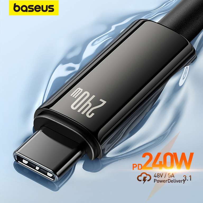Kabel Baseus 1m 240W USB-C PD3.1 | $3.76