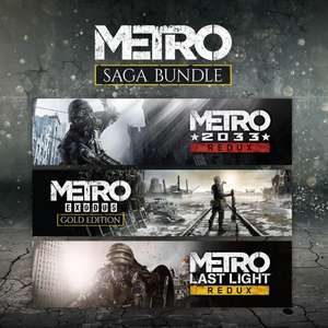 Pakiet Metro Saga (Metro 2033 Redux, Last Light Redux, Exodus Edycja Gold) PS5/PS4