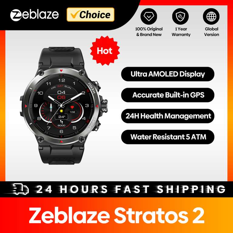 Zegarek Zeblaze Stratos 2 - 37.67 USD