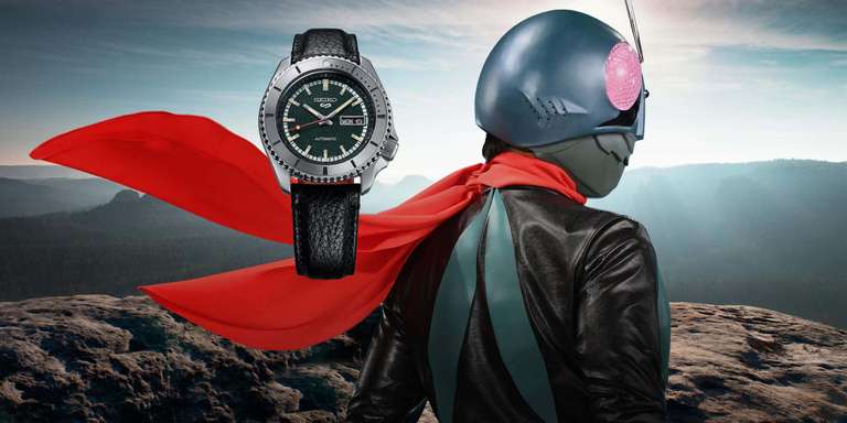 zegarek automatyczny Seiko 5 Sports Masked Rider SRPJ91K1