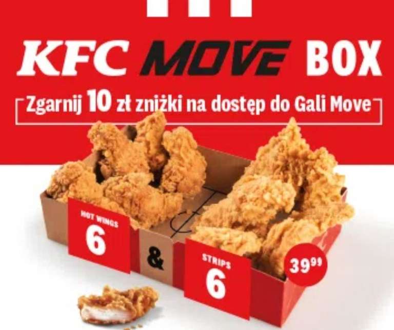 Zestaw KFC Move Box - 10 zł zniżki na dostep do Gali Move