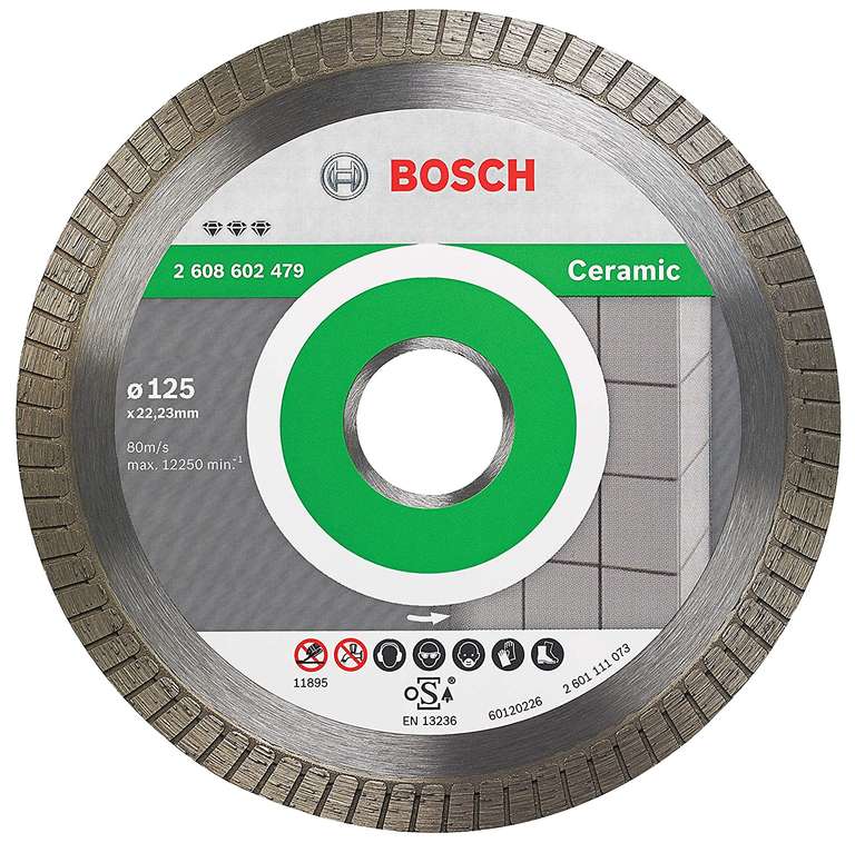 Bosch Diamentowa tarcza tnąca Best for Ceramic Extraclean Turbo 125mm 2608602479 Amazon.pl