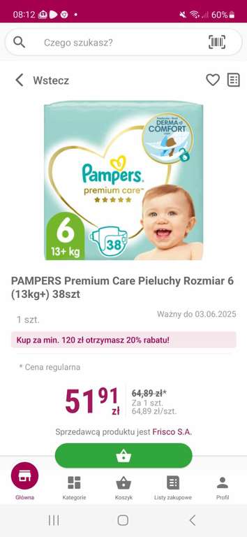 Pampers premium care 6