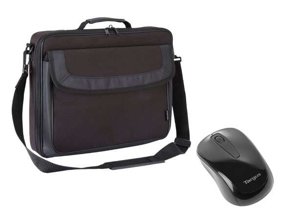 Zestaw torba na laptopa Targus Classic TAR300 15-15.6" i mysz bezprzewdowa Targus AMW060EU @ Techlord