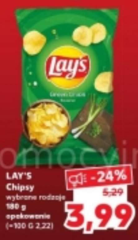 Kaufland: Chipsy Lays 180g - wybrane rodzaje