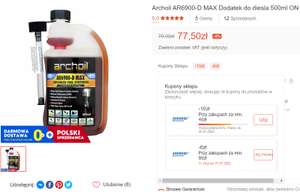 Archoil AR6900-D MAX Dodatek do diesla 500ml ON (cena z kuponem)