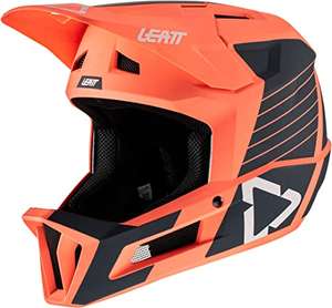 Kask rowerowy XXL (63-64 cm) Leatt mtb gravity 1.0 V22 helmet coral pomarańczowy granatowy (2022) Amazon.it