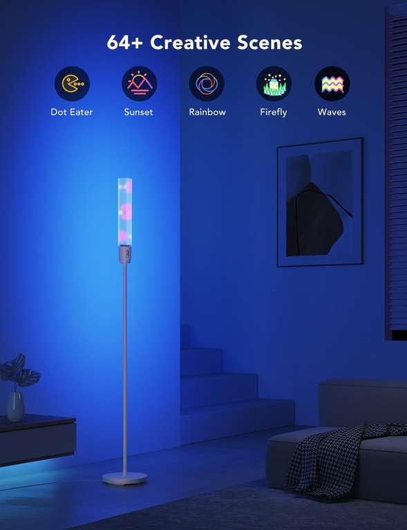 Lampa podłogowa Govee RGBICWW Cylinder (asystenci wirtualni) | 94,50€ @ Govee