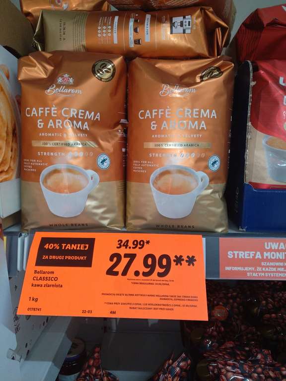 Lidl Kawa Bellarom cena przy zakupie 2 opakowań