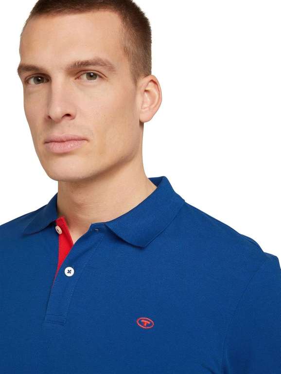TOM TAILOR Basic Piqué - koszulka polo z haftowanym logo