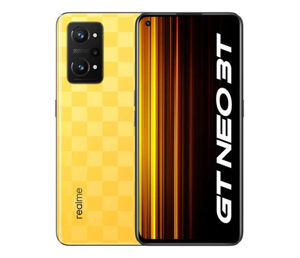 Smartfon realme GT Neo 3T 8/128GB Yellow 5G (120Hz 80W)