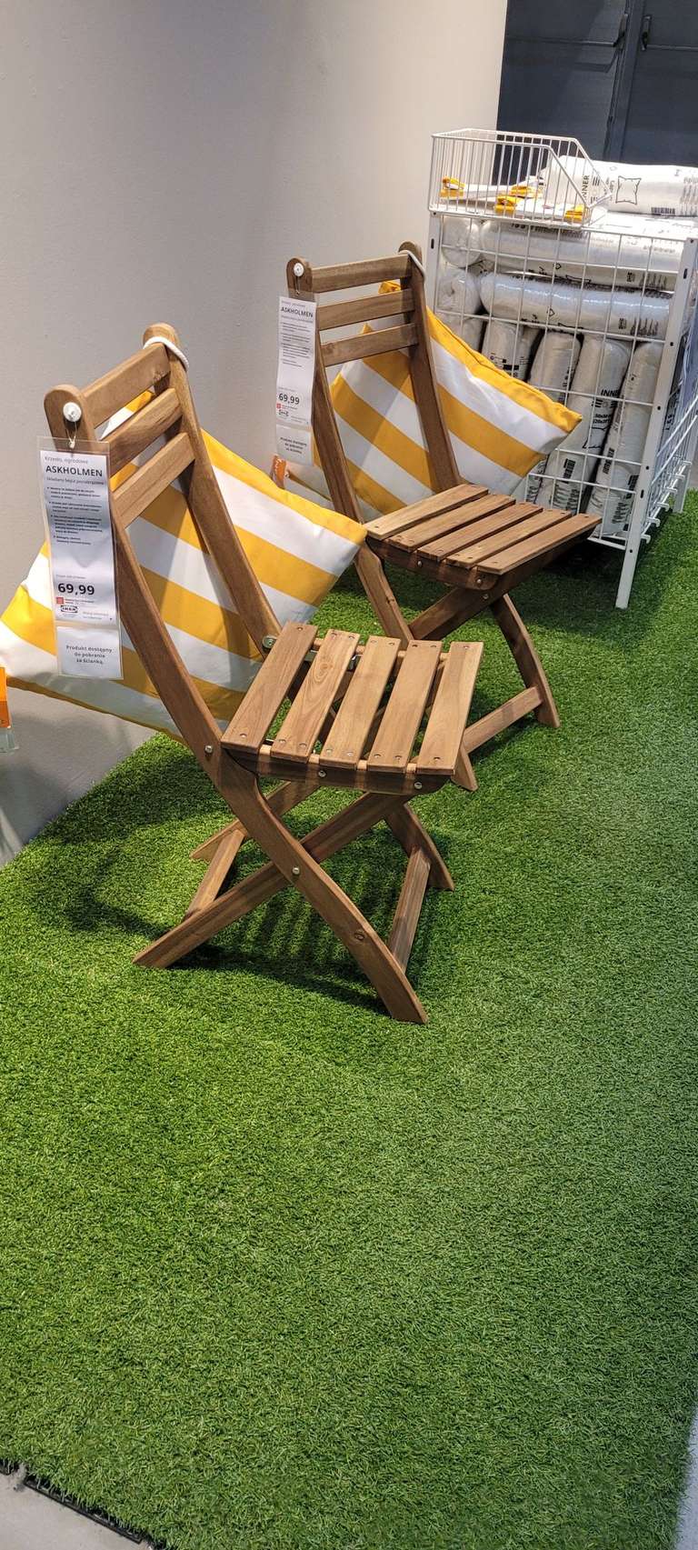 Składane krzesło ogrodowe Askholmen (ostatnie sztuki) LUBLIN