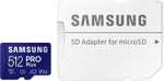 Karta pamięci Samsung 512GB PRO Plus MicroSDXC 120MB/s + Adapter (Sprzedawca: Amazon)