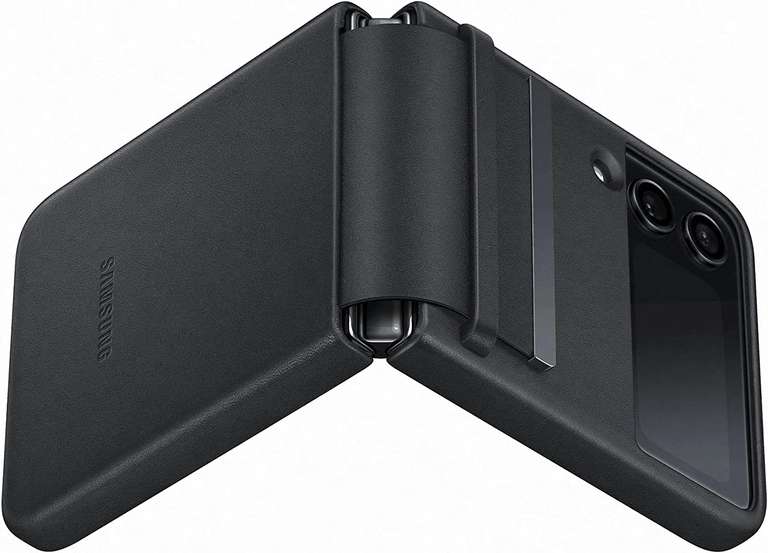 Skórzane Etui SAMSUNG Flap Leather Cover do smartfona Galaxy Z Flip4 5G Czarny EF-VF721LBEGWW i inne, odbiór os. 0 zł