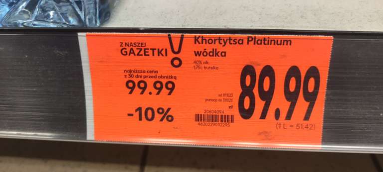 Wódka Khortytsa Platinum 1,75l