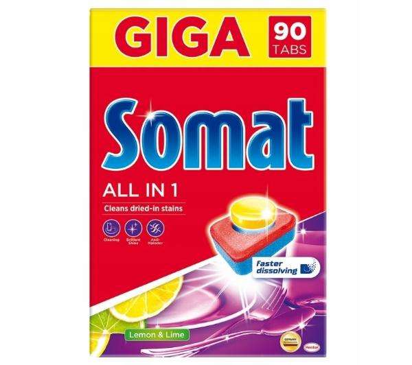 Tabletki do zmywarki Somat All in 1 Lemon 90 szt. za 47zł @ RTV Euro AGD
