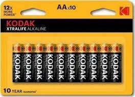 Baterie KODAK Xtralife Alkaliczna LR06 x10 sztuk AA lub AAA 0,80 zł/1 sztuka na Neonet