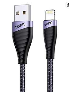 TOPK Kabel USB-A do Lightning z certyfikatem MFi 1,8 m/2 m