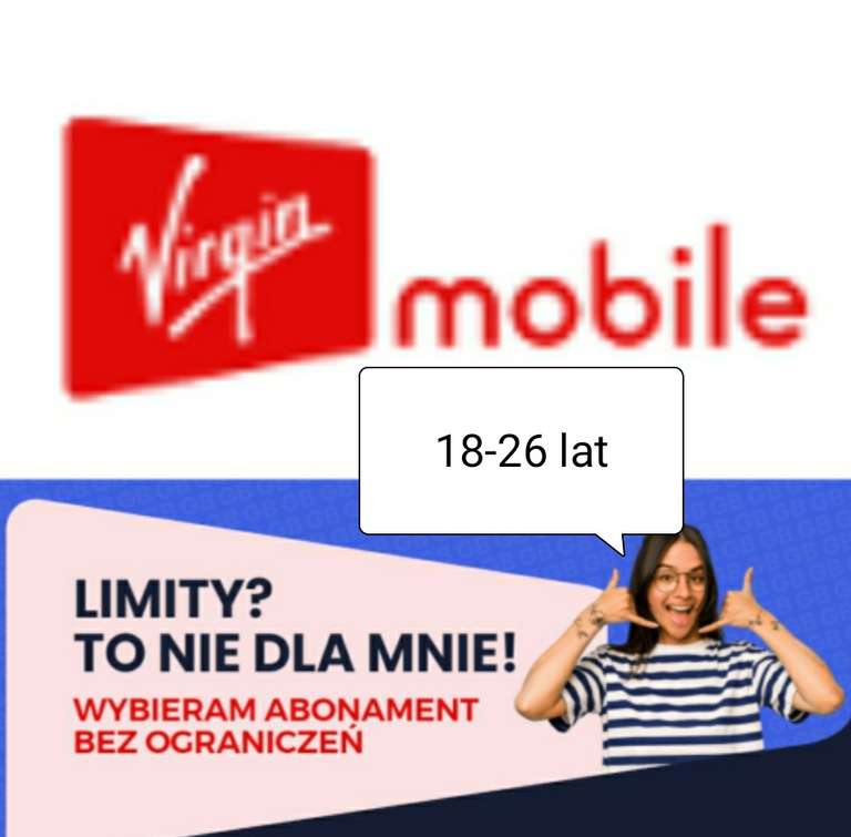 Virgin Mobile UnLimited dla 18-26lat