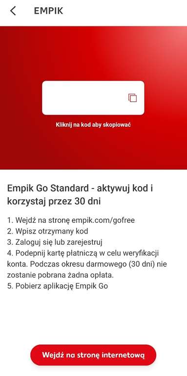 Empik Go Standard - 30 dni dla nowych użytkowników do odebrania w aplikacji Kaufland
