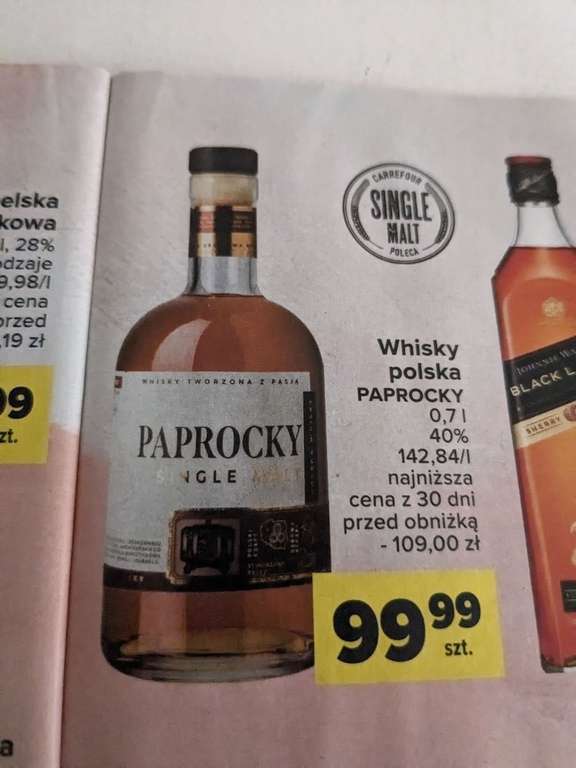 Whisky Paprocky Single Malt 0.7l
