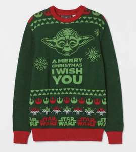 Sweter świąteczny Star Wars z Yodą H&M Kutno