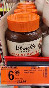 Masło orzechowe Peanut Butter z czekoladą Vitanella Select 350g. BIEDRONKA