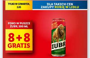 Piwo Żubr - 8+8 gratis - Lidl