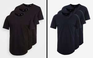 Bawełniane koszulki męskie Only & Sons • 3-pak • 2 kolory • rozmiary XXS-M (było L)