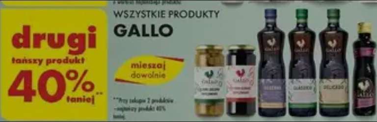Biedronka oliwa Gallo -40% na drugi tańszy produkt