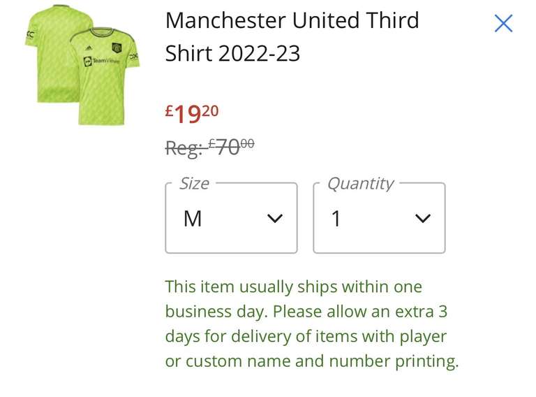 Koszulka adidas z trzeciego kompletu strojów Manchesteru United z sezonu 22/23