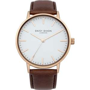 Damski analogowy zegarek kwarcowy ze skórzanym paskiem DAISY DIXON za 141 zł @Watches2U