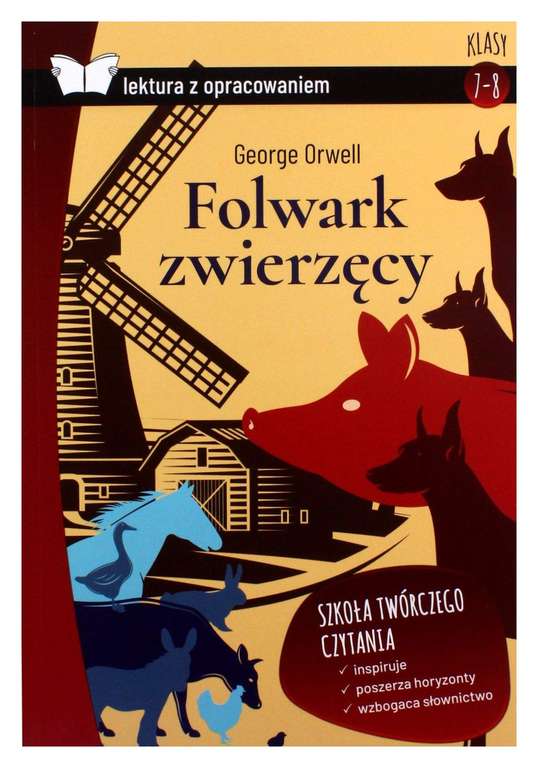 George Orwell - FOLWARK ZWIERZĘCY Z OPRACOWANIEM oprawa miękka