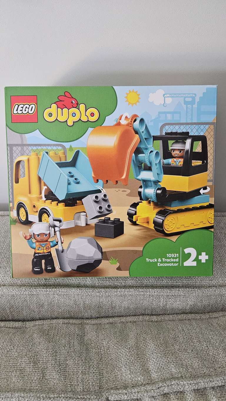 LEGO Duplo 10931 - Ciężarówka i koparka gąsienicowa