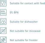 Rosti Mepal Modułowy pojemnik do przechowywania żywności, 3 poziomowy, na wędlinę i sery, do lodówki, plastik, biały, 1650 ml