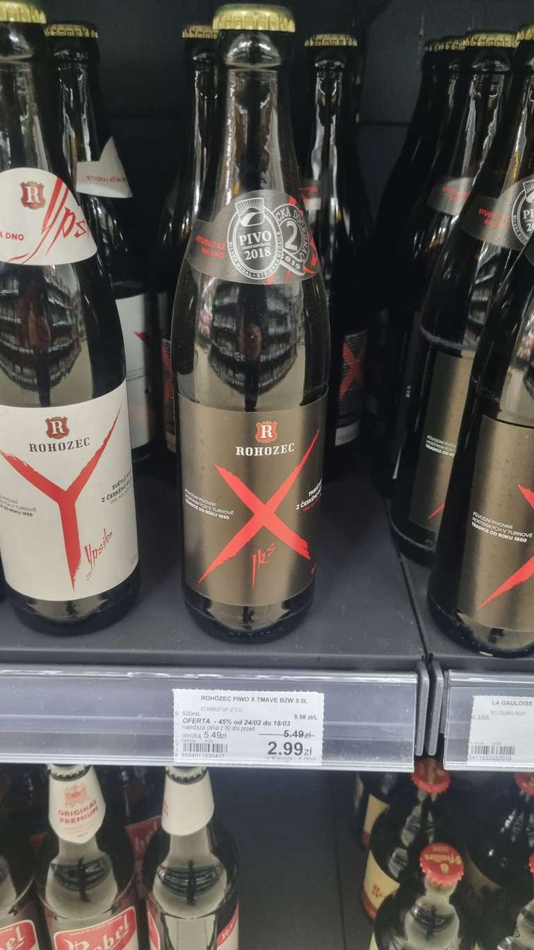 Piwo czeskie Rohozec X Tmavá 10° - Leclerc - Gdańsk