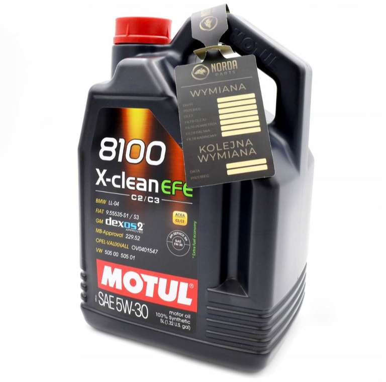 Olej silnikowy syntetyczny Motul 8100 x-clean efe 5 l 5W-30 SMART WEEK