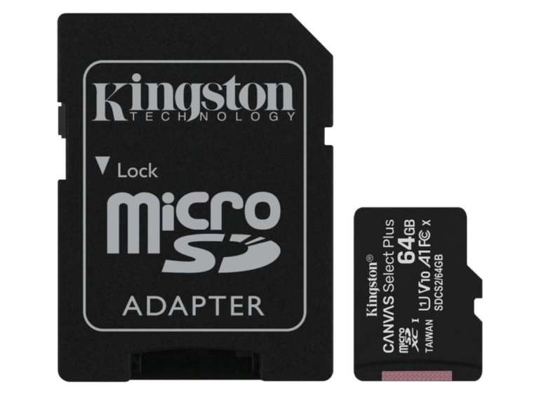 Karta pamięci Kingston 64GB microSDXC Canvas Select Plus 100MB/s