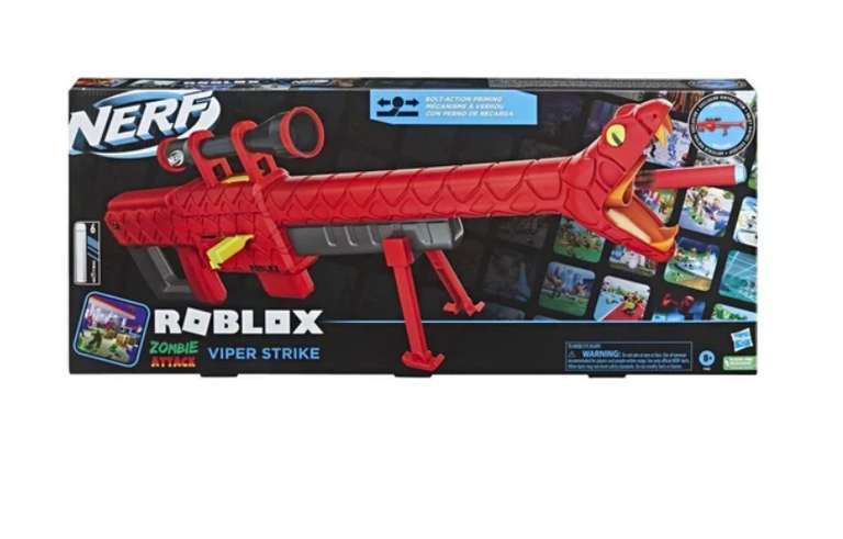 Nerf x Roblox, wyrzutnia Roblox Zombie Attack Viper Strike + 6 strzałek, F5483